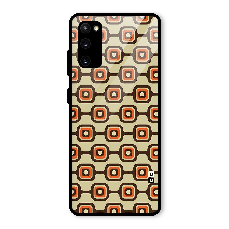 Retro Vintage Pattern Glass Back Case for Galaxy S20 FE 5G