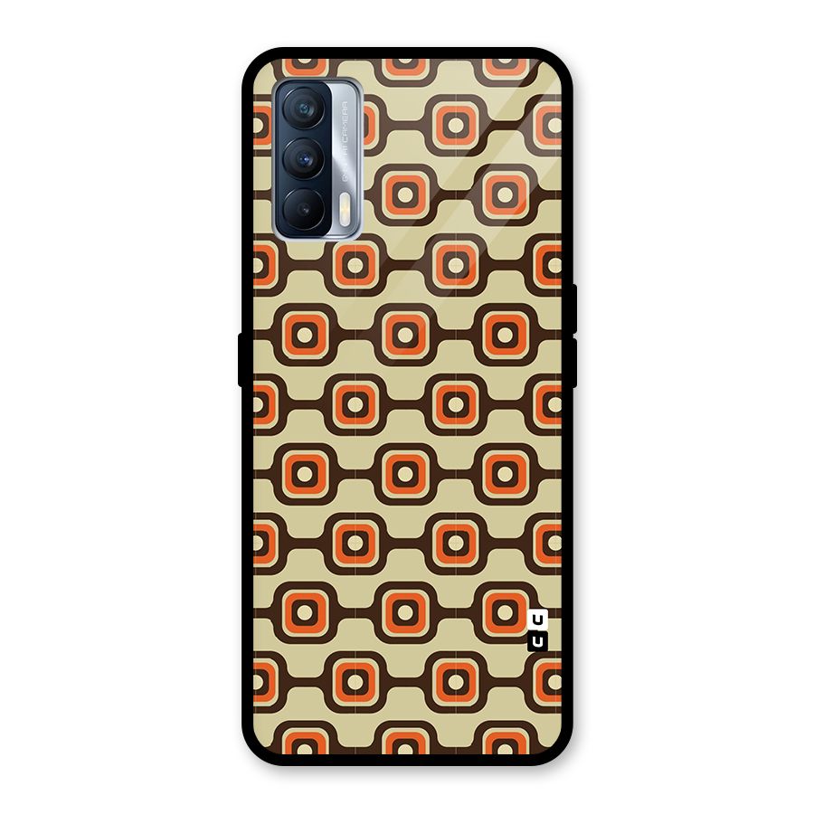Retro Vintage Pattern Glass Back Case for Realme X7