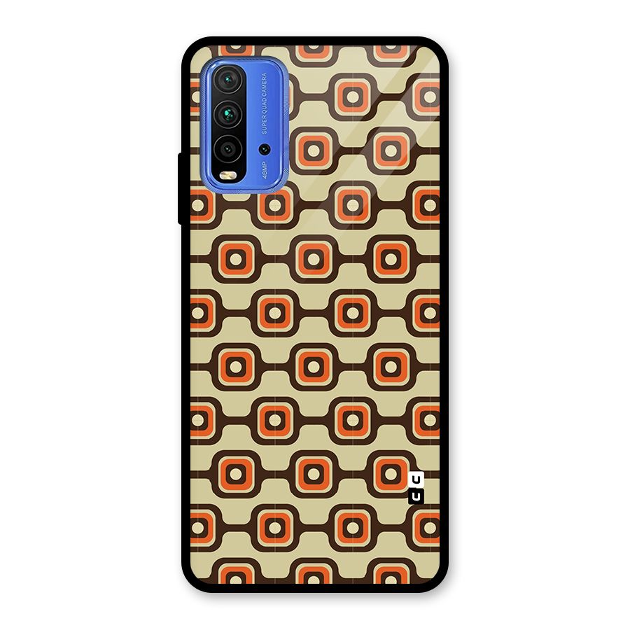 Retro Vintage Pattern Glass Back Case for Redmi 9 Power