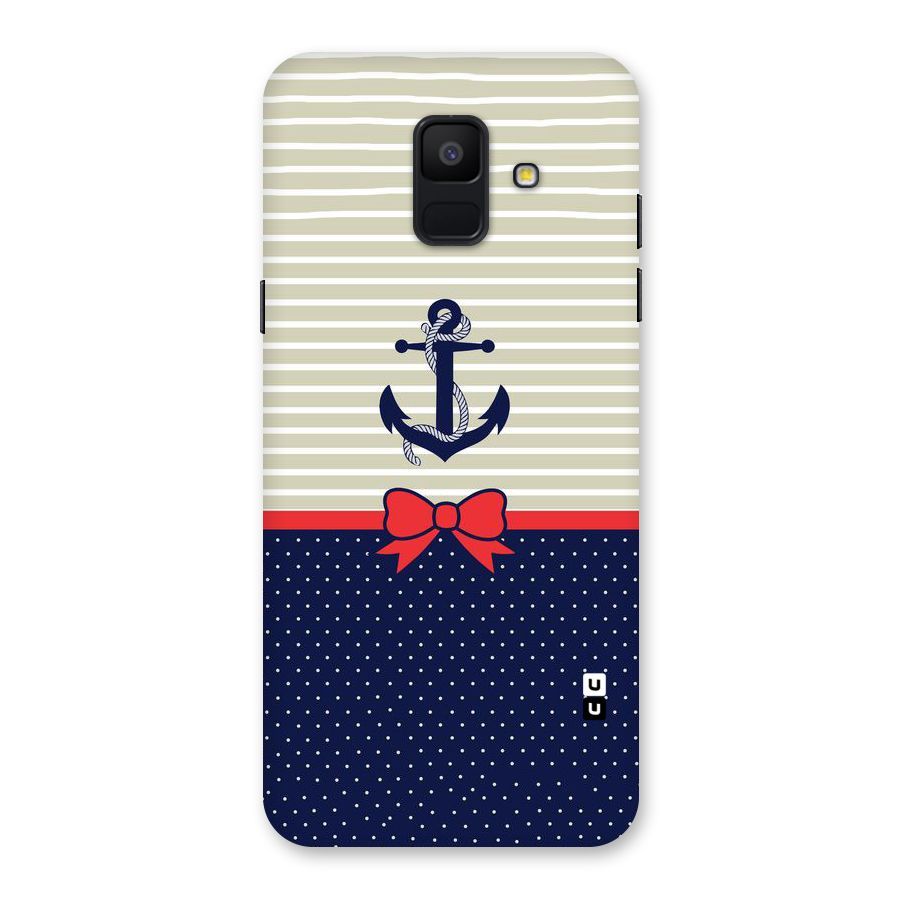 Ribbon Anchor Back Case for Galaxy A6 (2018)
