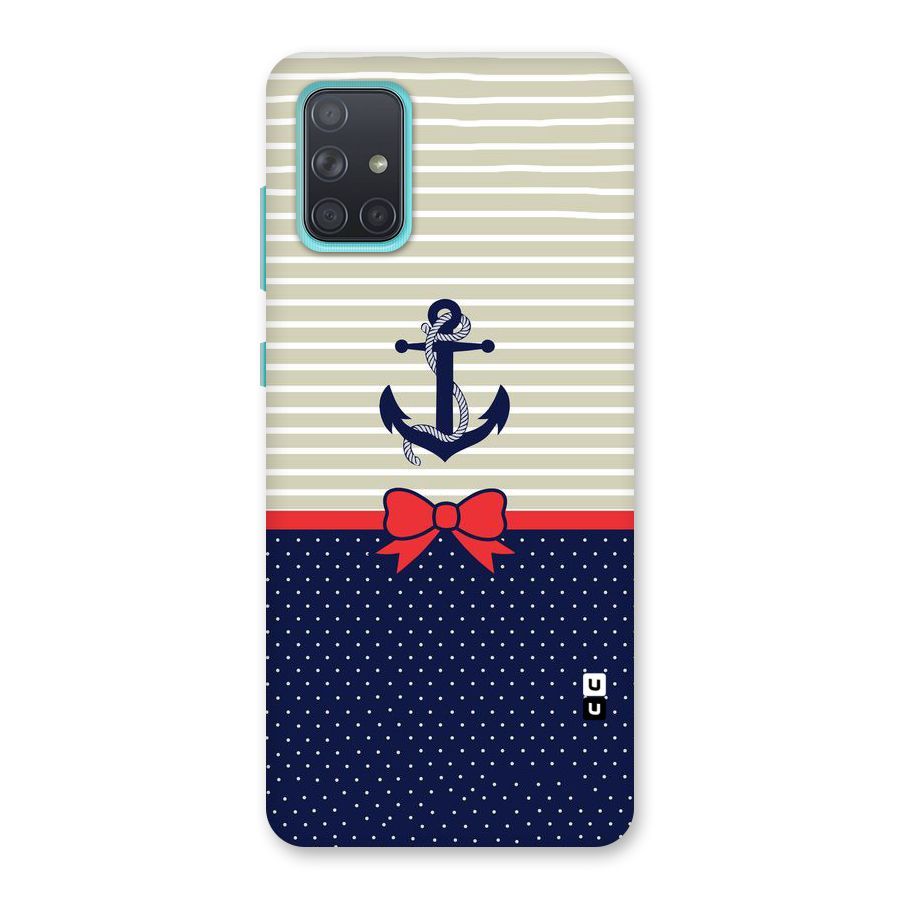Ribbon Anchor Back Case for Galaxy A71