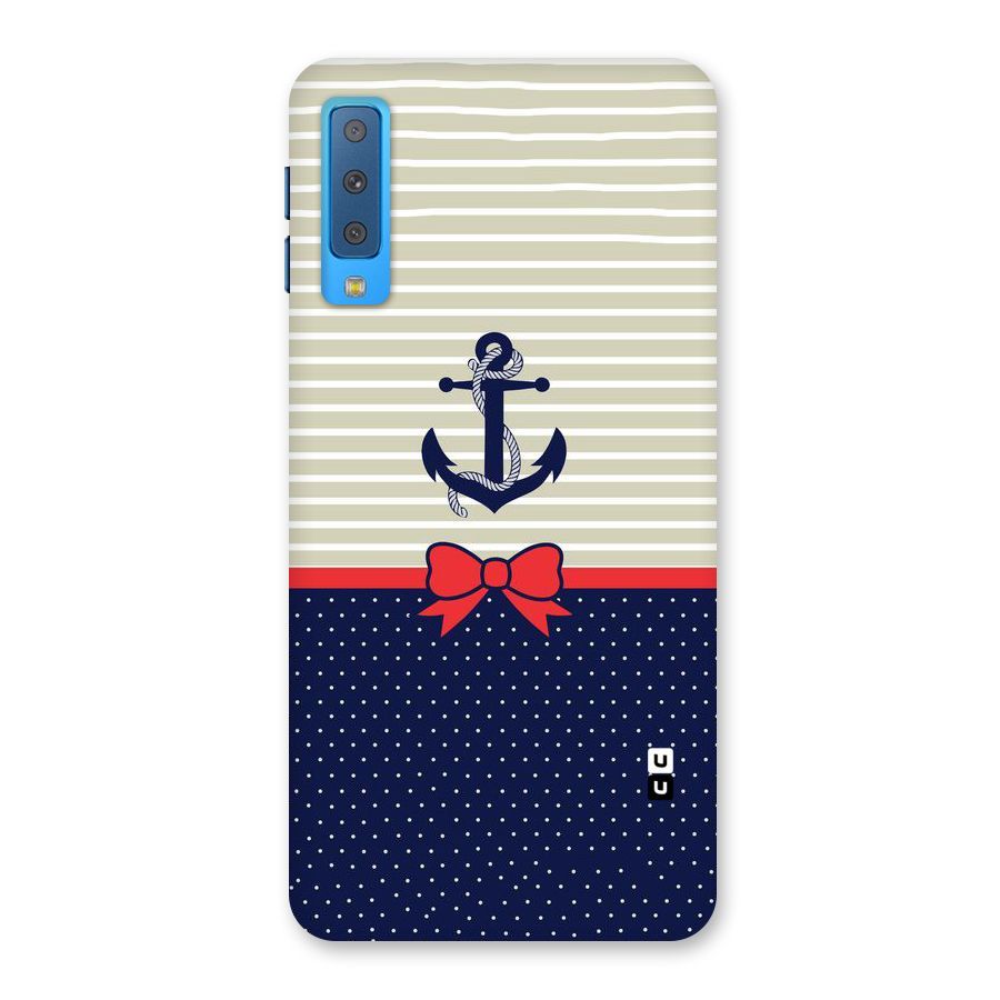 Ribbon Anchor Back Case for Galaxy A7 (2018)