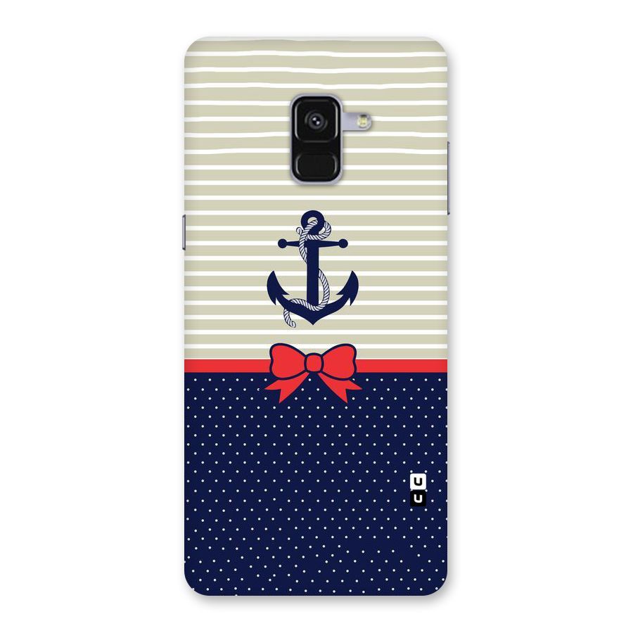 Ribbon Anchor Back Case for Galaxy A8 Plus