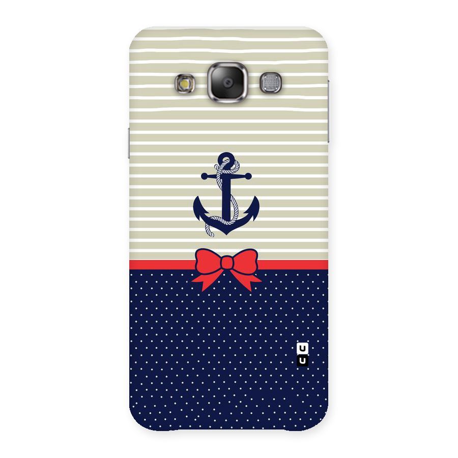 Ribbon Anchor Back Case for Galaxy E7