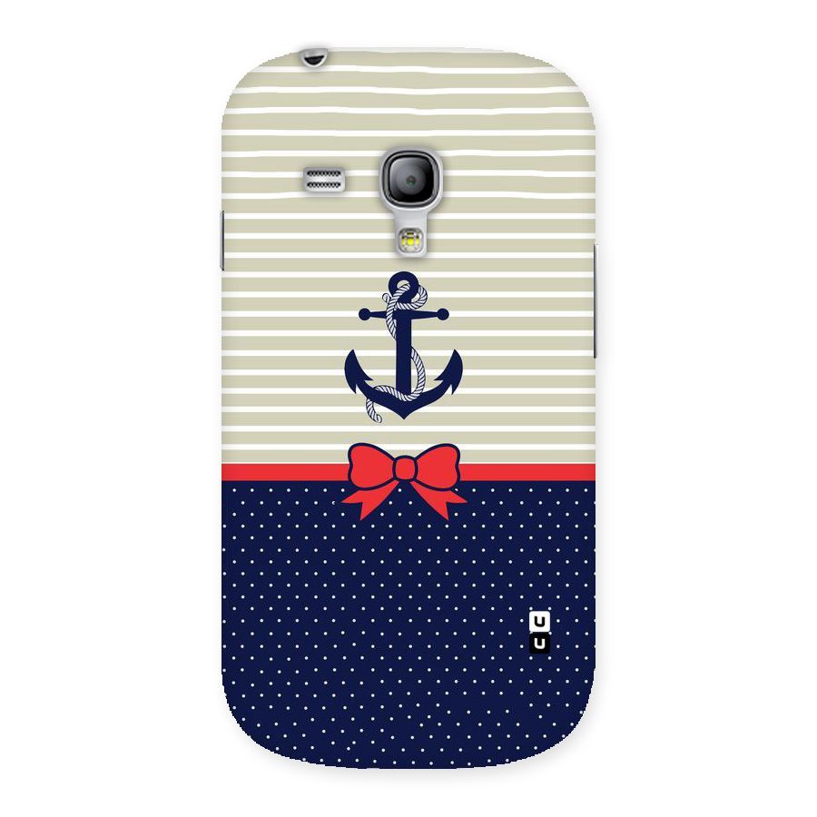 Ribbon Anchor Back Case for Galaxy S3 Mini