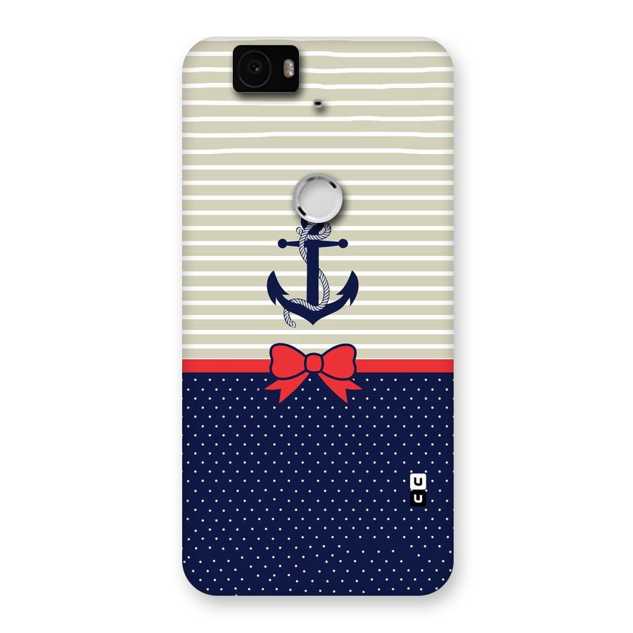 Ribbon Anchor Back Case for Google Nexus-6P