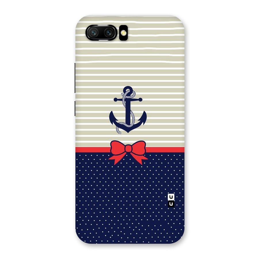Ribbon Anchor Back Case for Honor 10