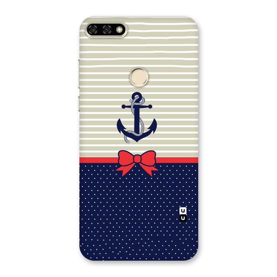 Ribbon Anchor Back Case for Honor 7A