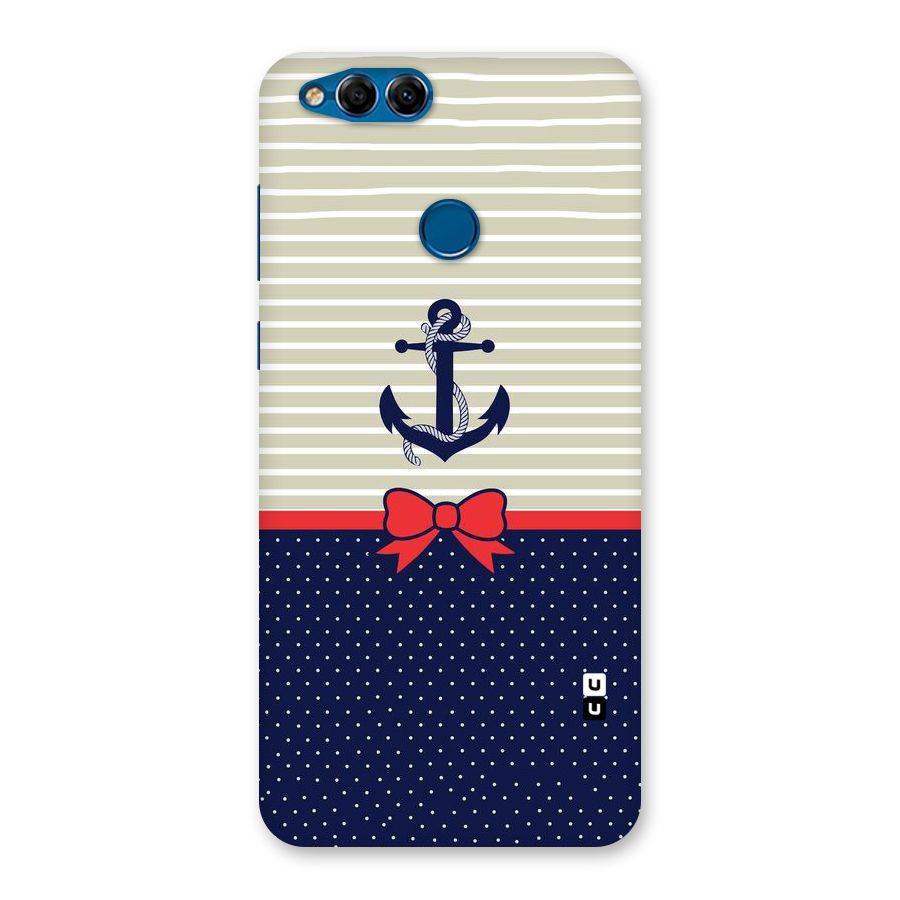 Ribbon Anchor Back Case for Honor 7X