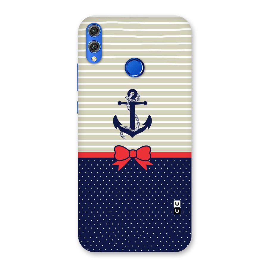Ribbon Anchor Back Case for Honor 8X