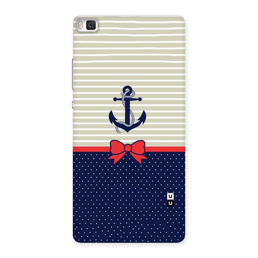 Ribbon Anchor Back Case for Huawei P8