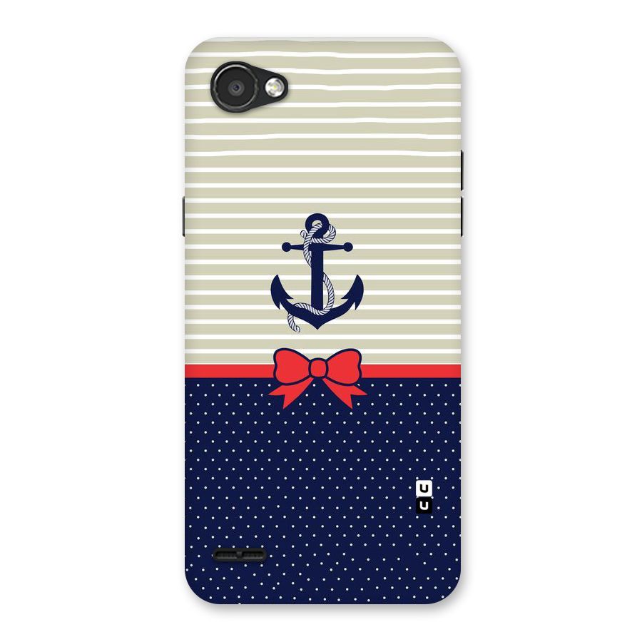 Ribbon Anchor Back Case for LG Q6
