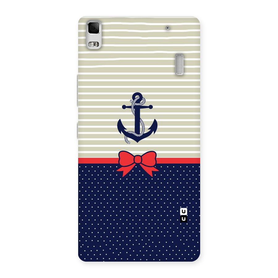 Ribbon Anchor Back Case for Lenovo K3 Note