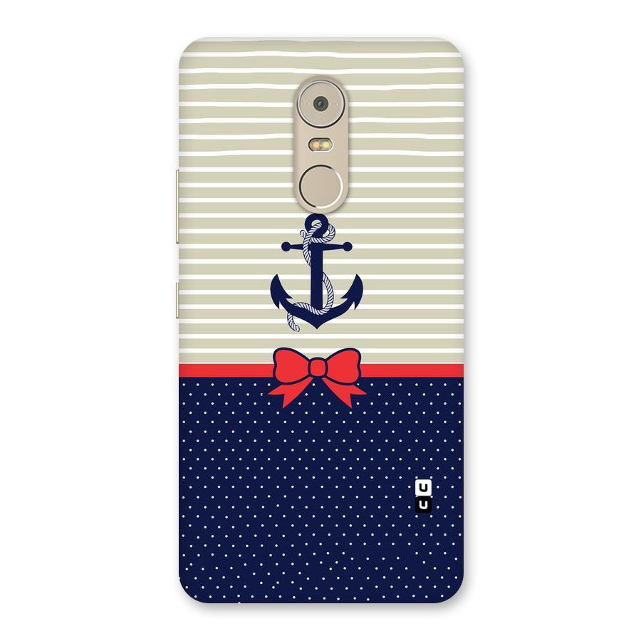 Ribbon Anchor Back Case for Lenovo K6 Note
