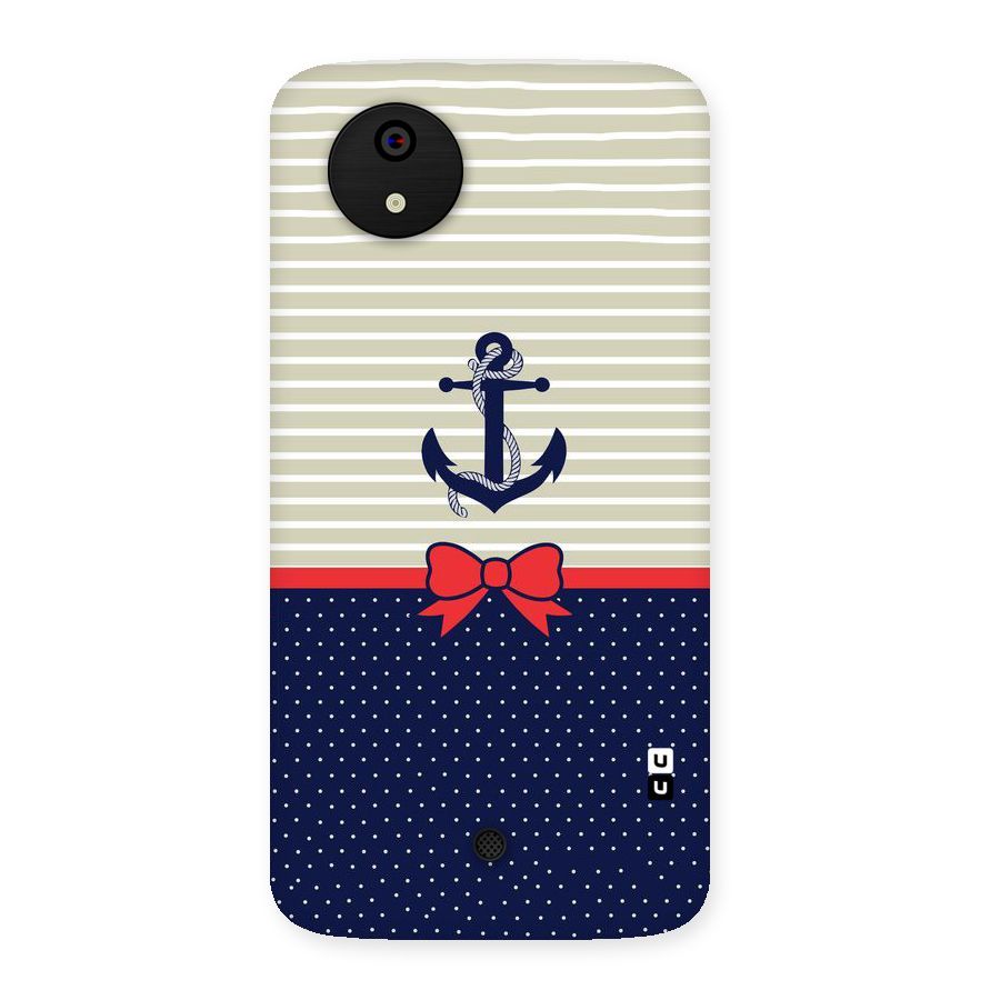 Ribbon Anchor Back Case for Micromax Canvas A1
