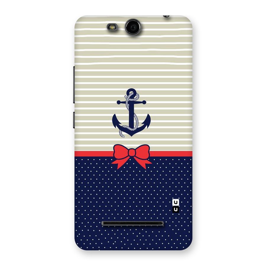 Ribbon Anchor Back Case for Micromax Canvas Juice 3 Q392