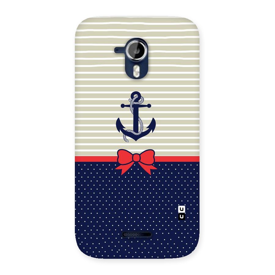 Ribbon Anchor Back Case for Micromax Canvas Magnus A117