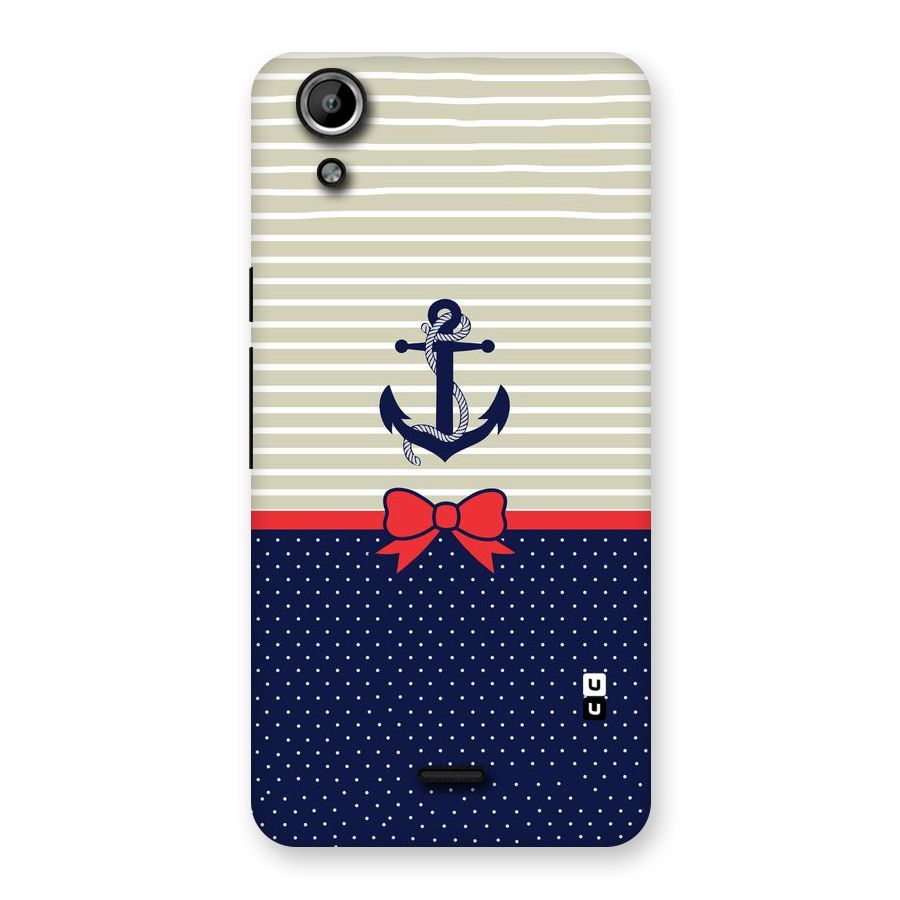 Ribbon Anchor Back Case for Micromax Canvas Selfie Lens Q345