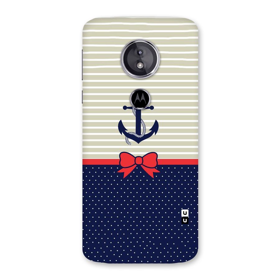 Ribbon Anchor Back Case for Moto E5