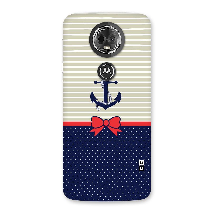 Ribbon Anchor Back Case for Moto E5 Plus