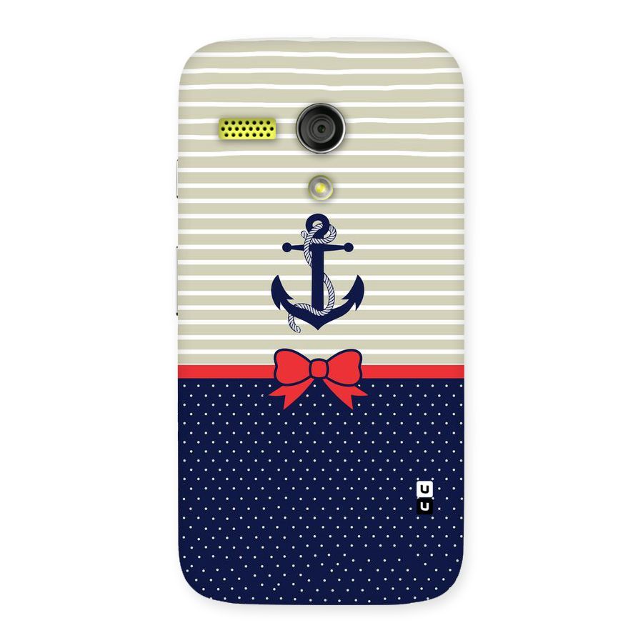 Ribbon Anchor Back Case for Moto G