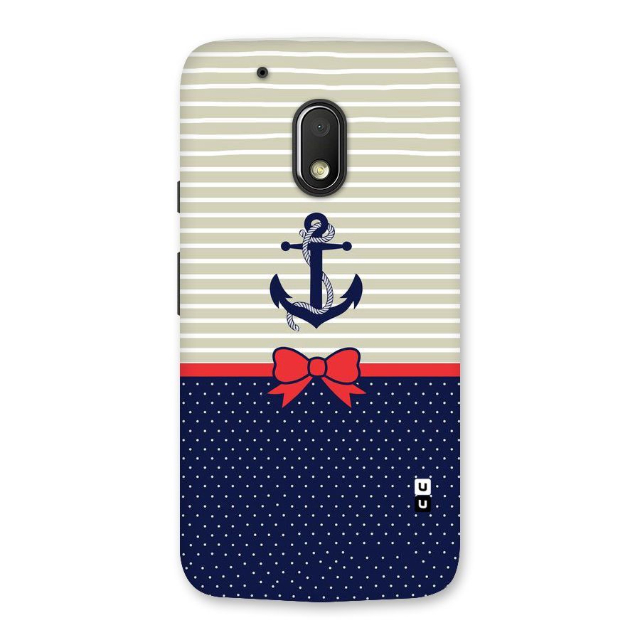 Ribbon Anchor Back Case for Moto G4 Play