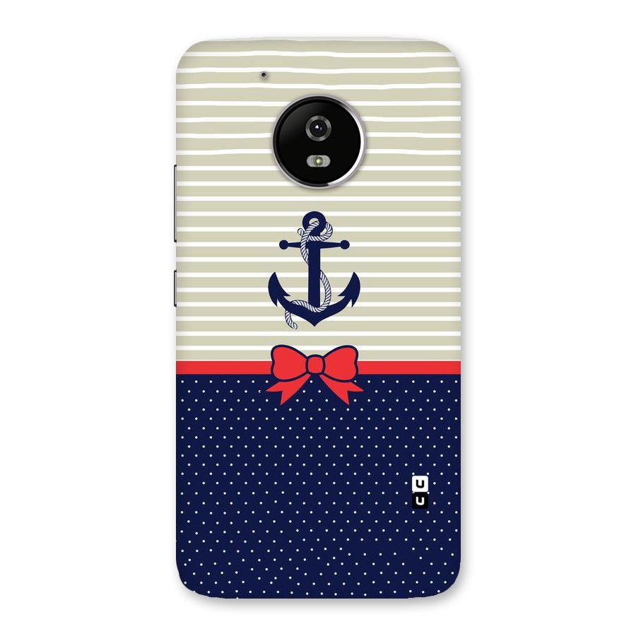 Ribbon Anchor Back Case for Moto G5