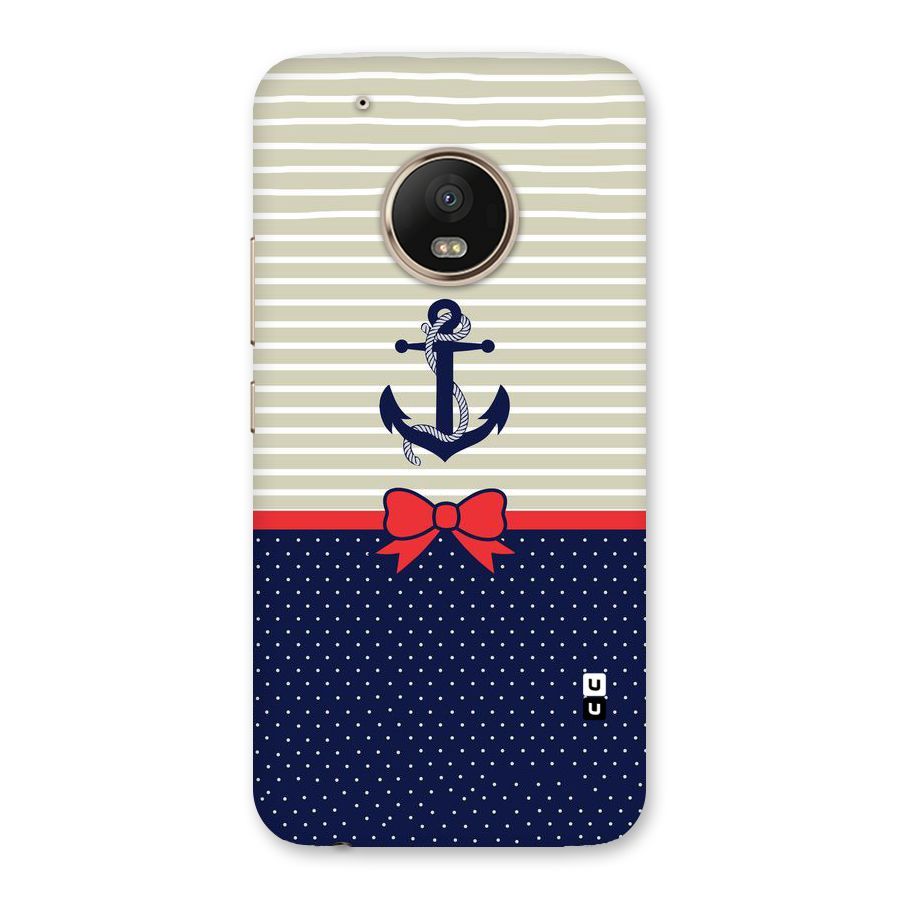 Ribbon Anchor Back Case for Moto G5 Plus