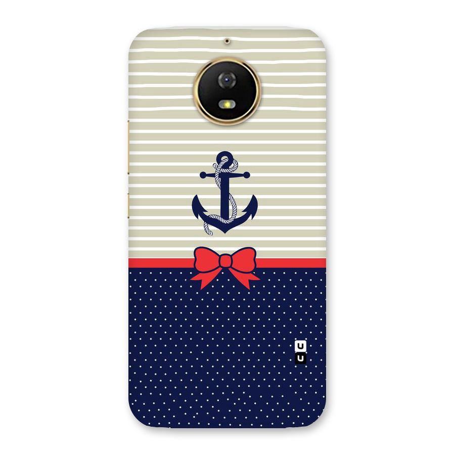Ribbon Anchor Back Case for Moto G5s