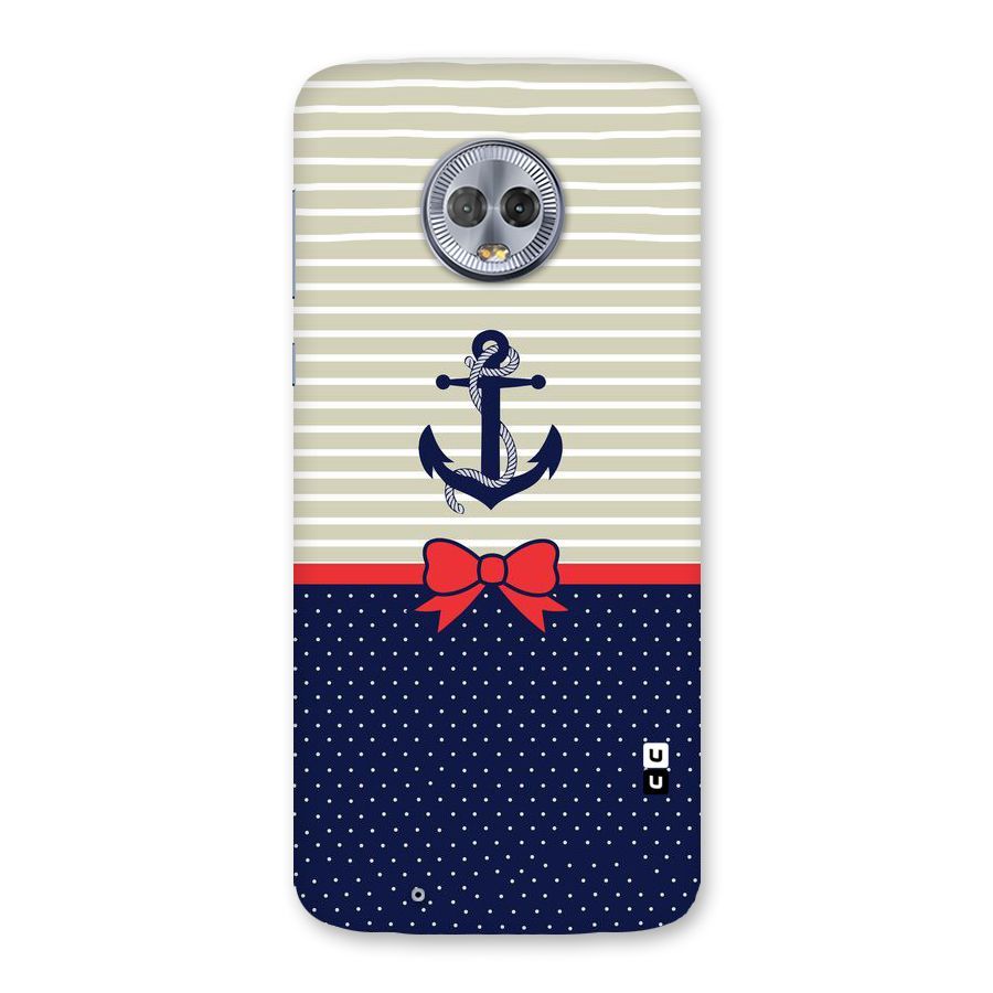 Ribbon Anchor Back Case for Moto G6