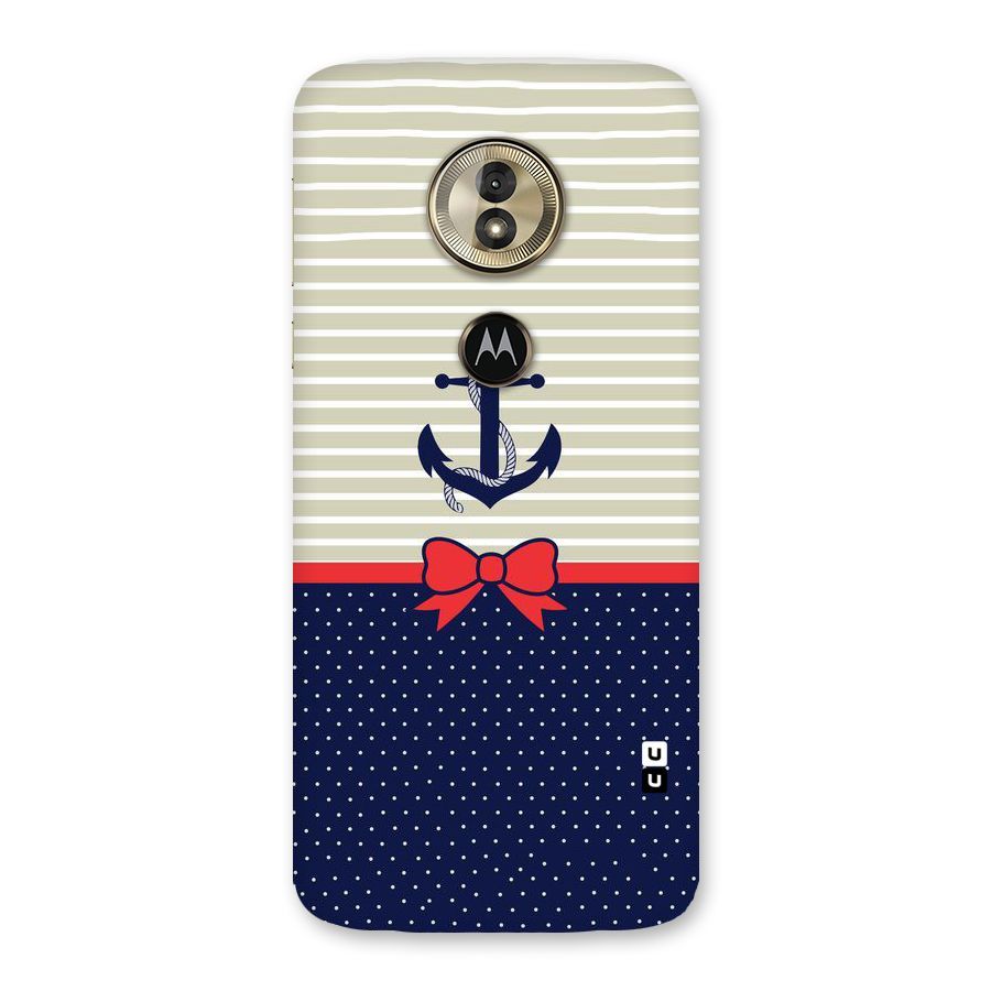Ribbon Anchor Back Case for Moto G6 Play