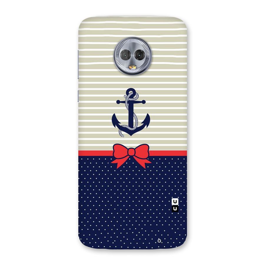 Ribbon Anchor Back Case for Moto G6 Plus