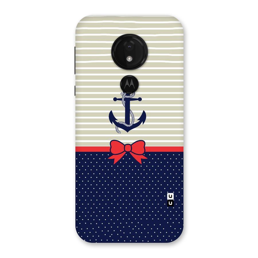 Ribbon Anchor Back Case for Moto G7 Power