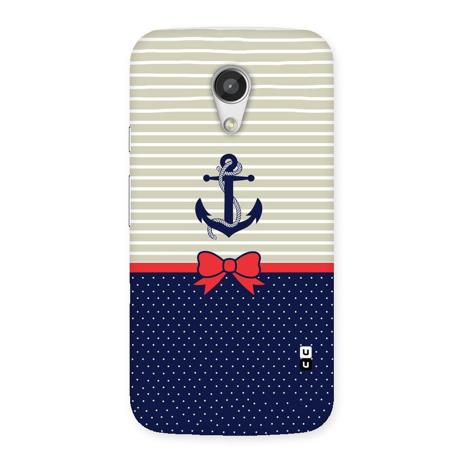 Ribbon Anchor Back Case for Moto G 2nd Gen