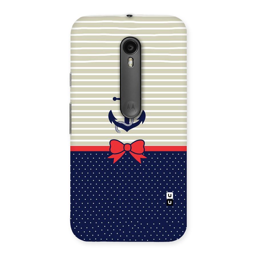 Ribbon Anchor Back Case for Moto G Turbo