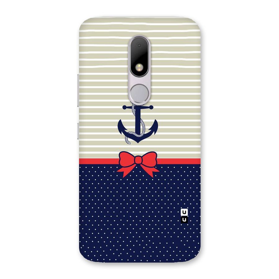 Ribbon Anchor Back Case for Moto M