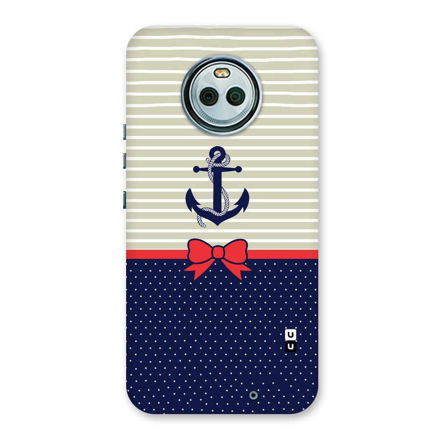 Ribbon Anchor Back Case for Moto X4