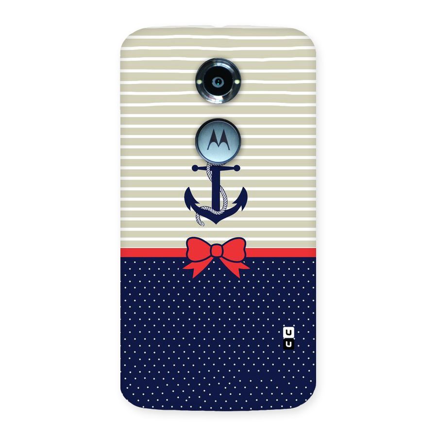 Ribbon Anchor Back Case for Moto X 2nd Gen