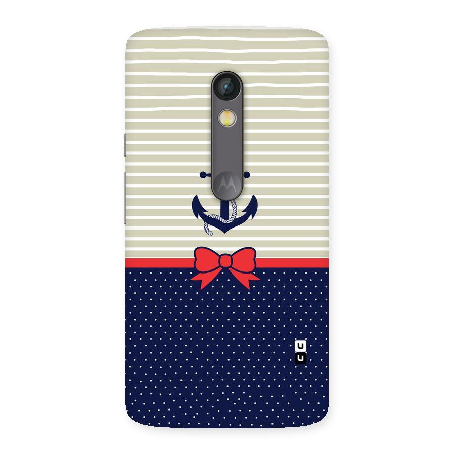 Ribbon Anchor Back Case for Moto X Play