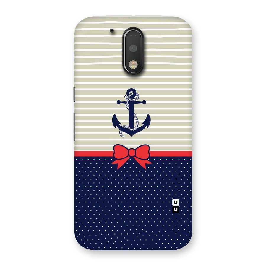 Ribbon Anchor Back Case for Motorola Moto G4