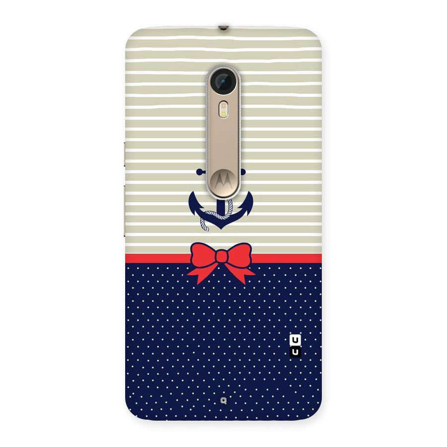 Ribbon Anchor Back Case for Motorola Moto X Style