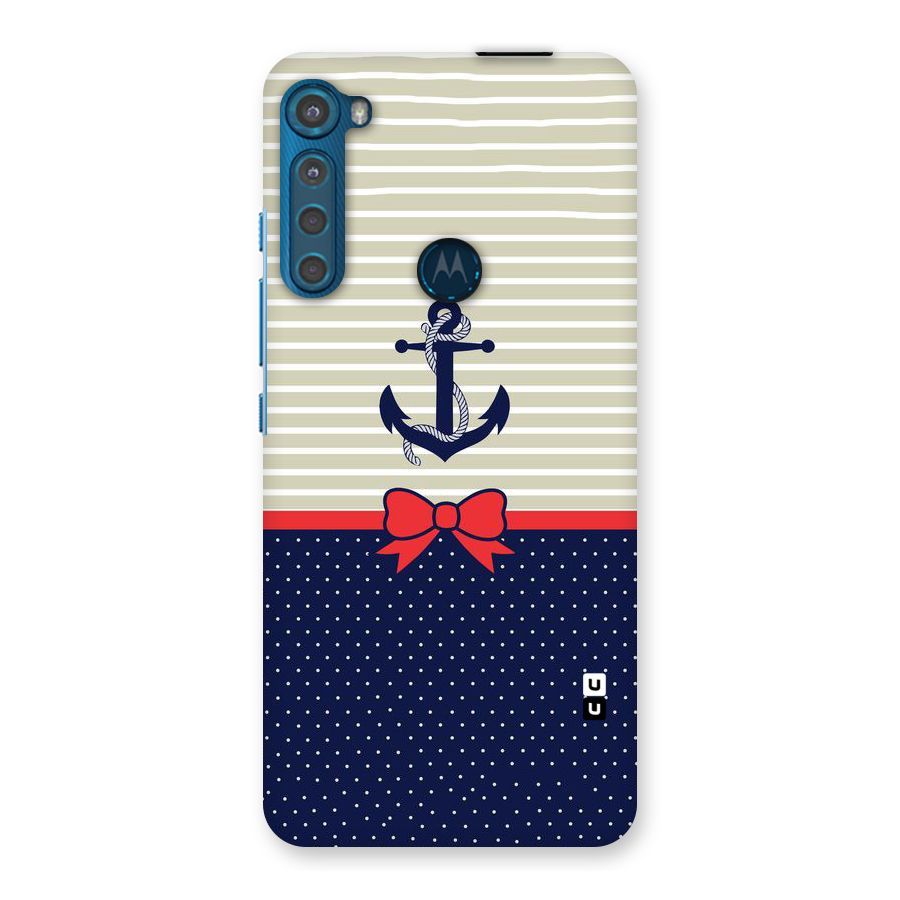 Ribbon Anchor Back Case for Motorola One Fusion Plus