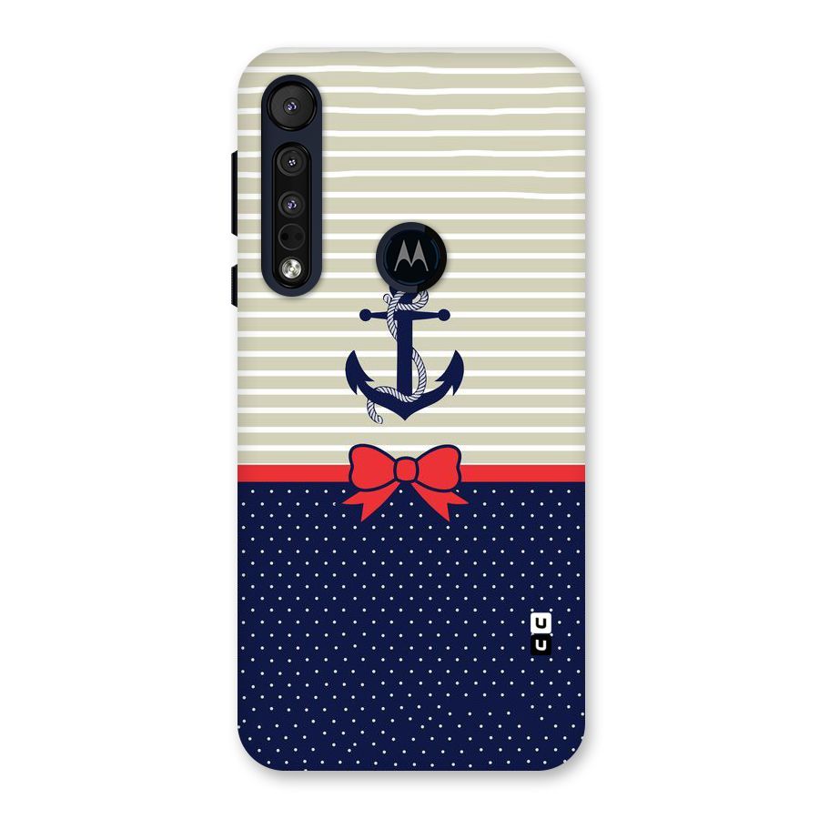 Ribbon Anchor Back Case for Motorola One Macro