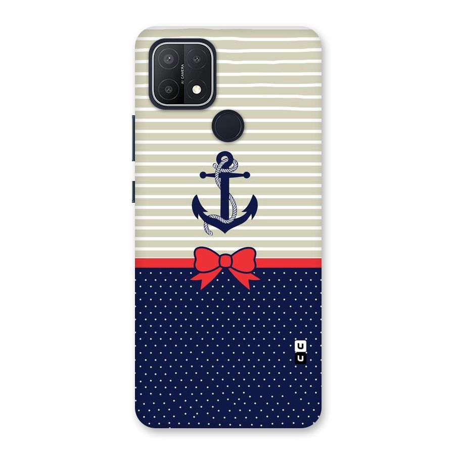 Ribbon Anchor Back Case for Oppo A15s