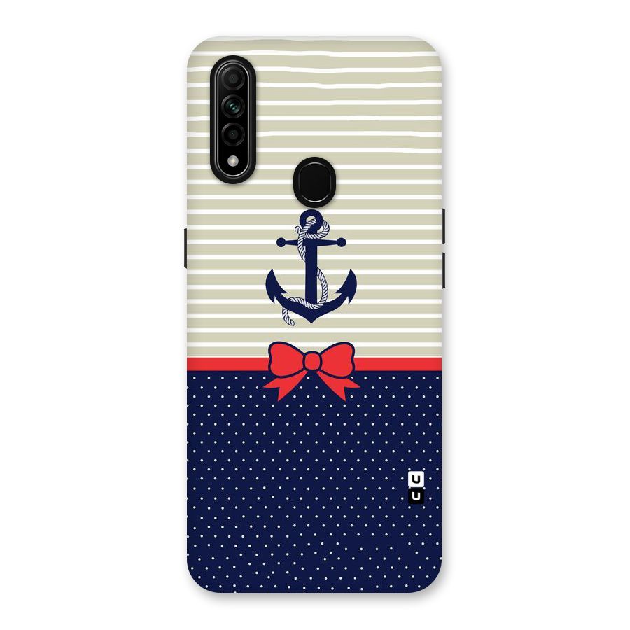 Ribbon Anchor Back Case for Oppo A31