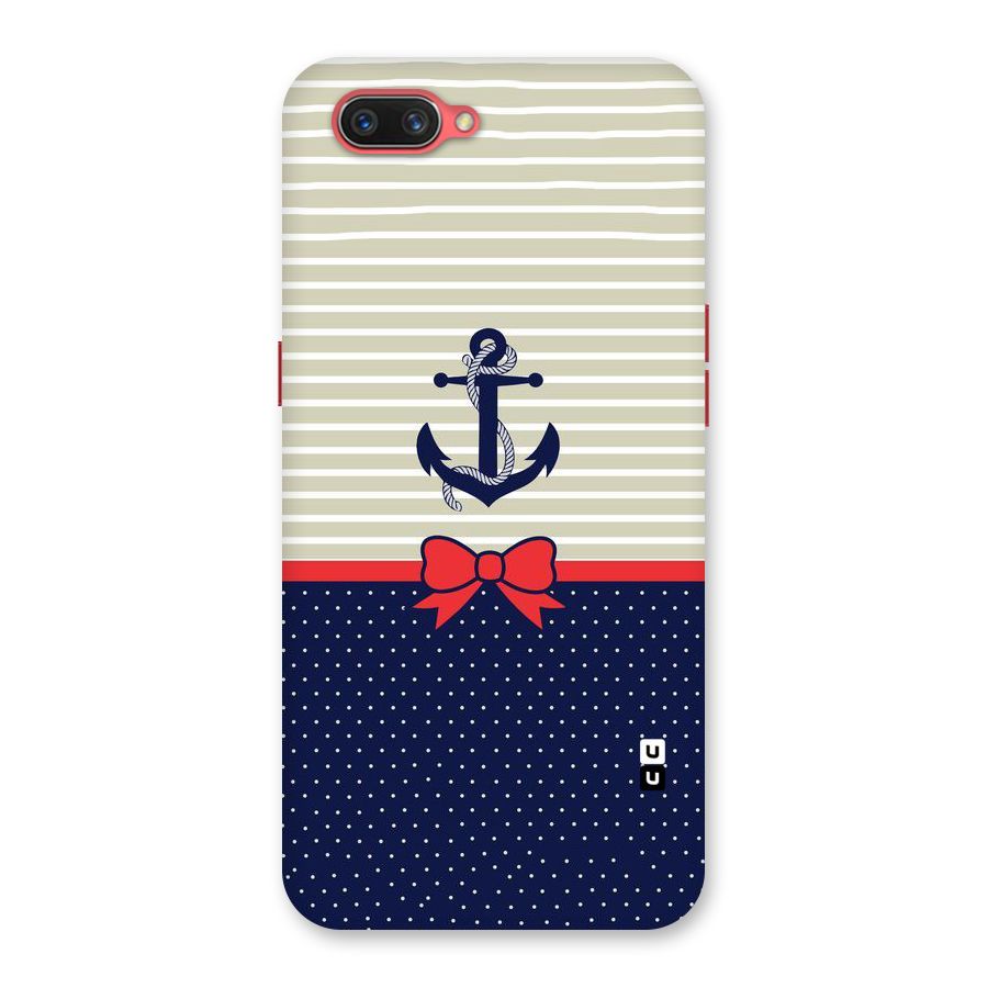 Ribbon Anchor Back Case for Oppo A3s