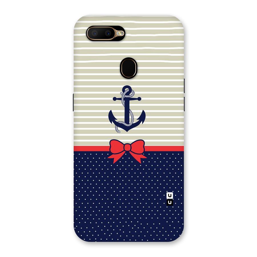 Ribbon Anchor Back Case for Oppo A5s
