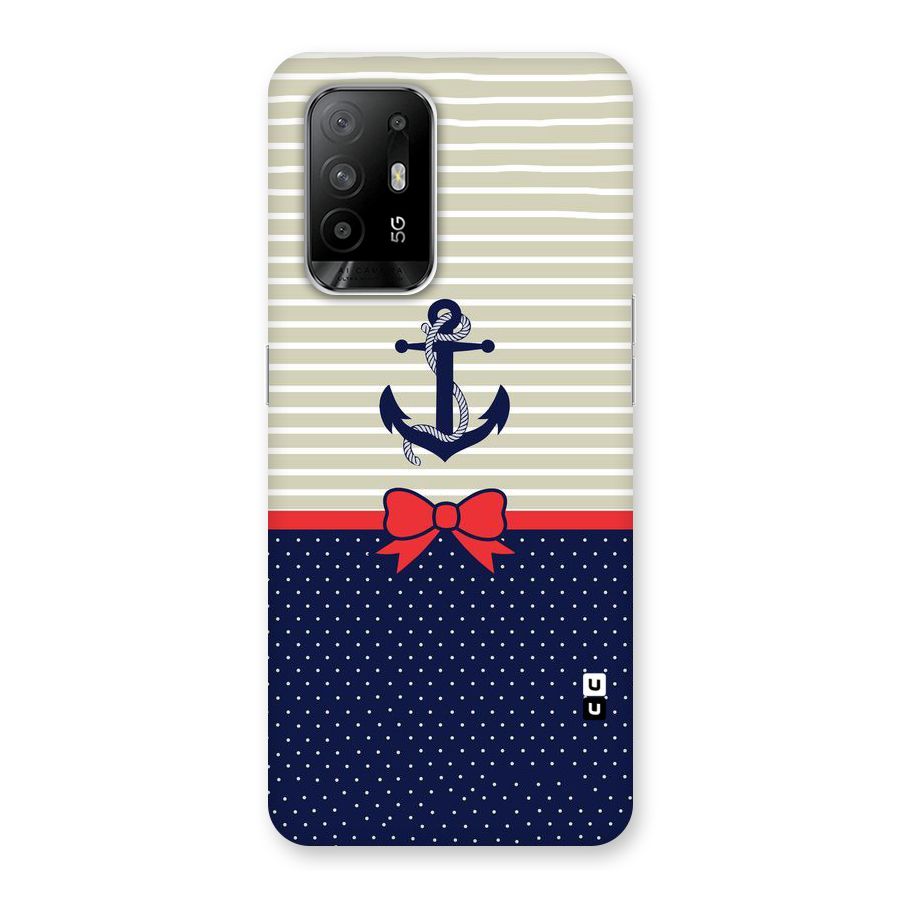 Ribbon Anchor Back Case for Oppo F19 Pro Plus 5G