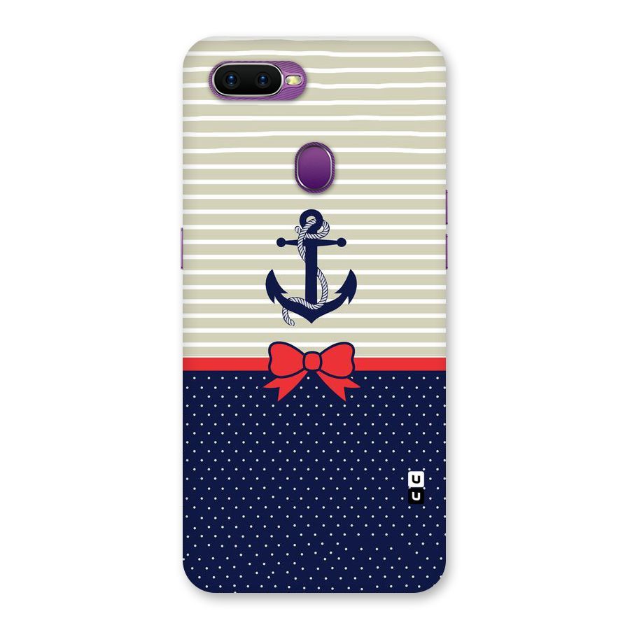 Ribbon Anchor Back Case for Oppo F9