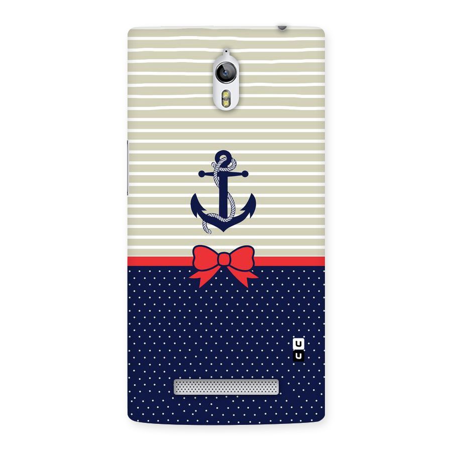 Ribbon Anchor Back Case for Oppo Find 7
